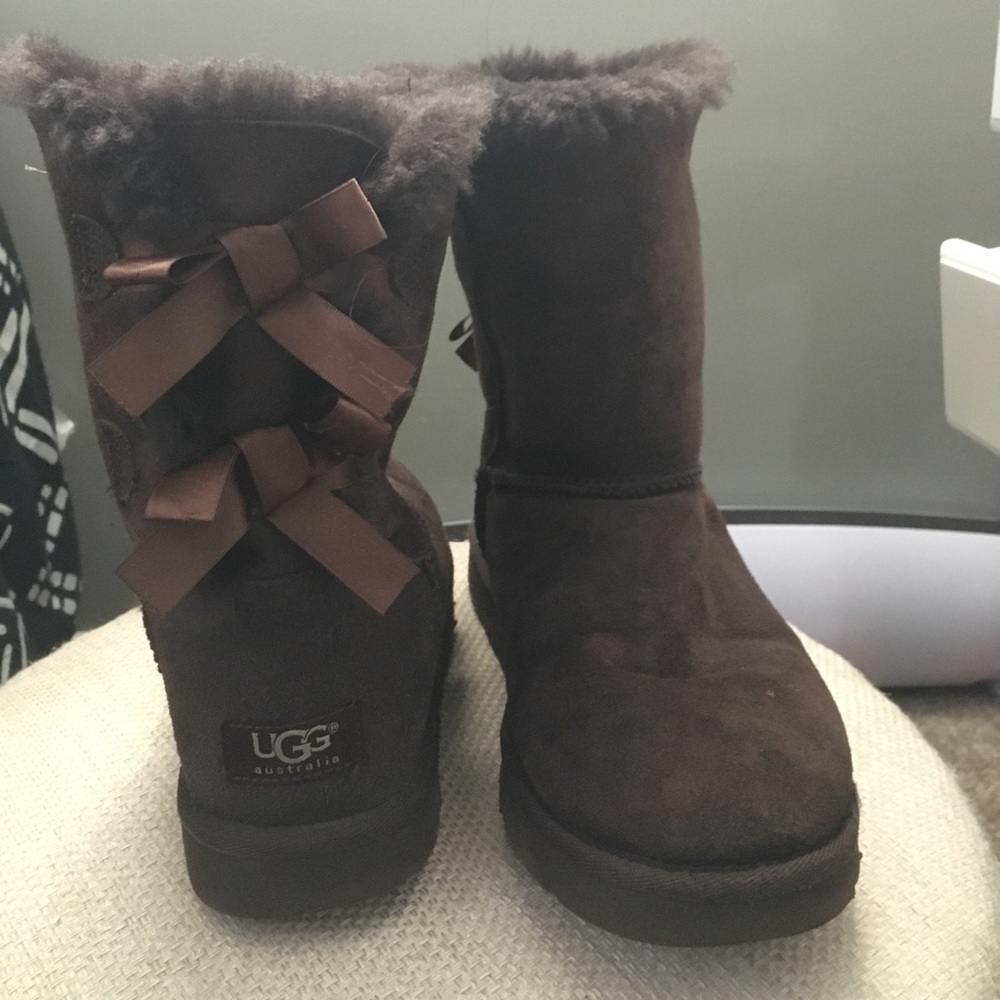 Brown Bailey Bow Ugg Boots